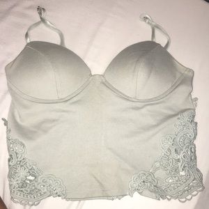 Fashion Nova cropped top with padded cups